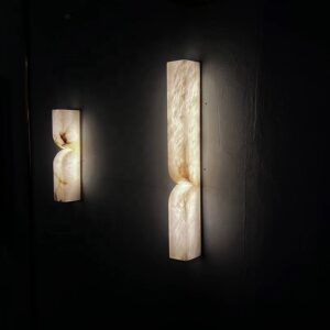 Custom Alabaster Wall Light Modern American Design Stone LED Wall Lamp Hallway Bedroom Light Mounted Sconce