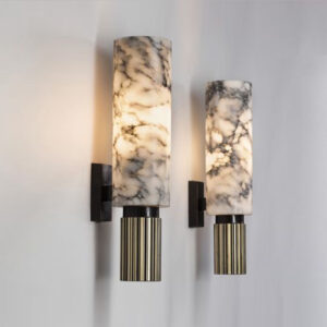 Hotel Bedside Luxury Natural Alabaster Wall Lamps Lighting Home Bedroom Indoor Decorative Luxury Brass Wall Lamp for Bedroom