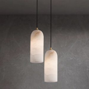Marble Alabaster LED Chandelier for Luxury Villa Hotel Decoration Lighting Pendant Light