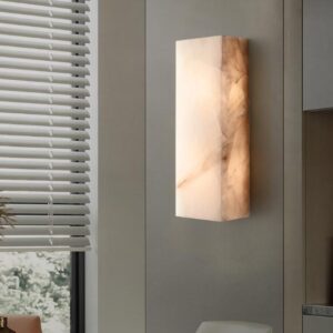 Creative Personality Hotel Bedroom Bedside Living Room Decorative Light Luxury Alabaster Wall Lamp