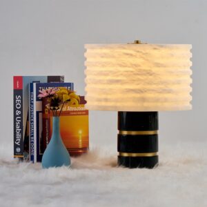 Reading Night Light Desk Lamp Alabaster Table Lantern Modern Bedside Table Desk Lamp