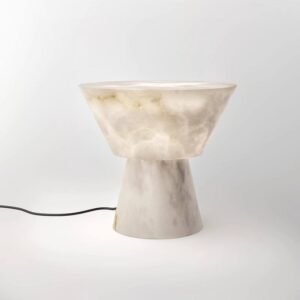 Spanish Marble Mushroom Head Lamp Bedside Study Bedroom Sofa Counter Lamp Creative Nightstand Lamp