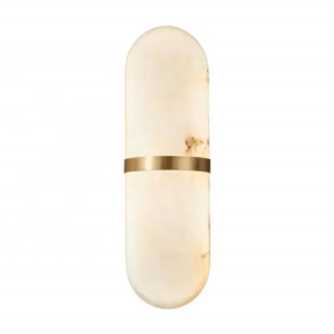 Modern Long Alabaster Wall Lamp for Bedroom Living Room Hotel Dining Area Luxury Villa Wall Mounted Sconce Light Fixture