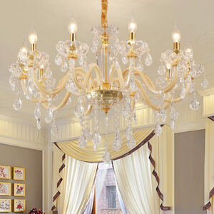 Modern Luxury Crystal Chandelier European Simple Living Room Villa Ceiling Light Banquet Hall Crystal Pendant Lamp SSM-9145 image 1