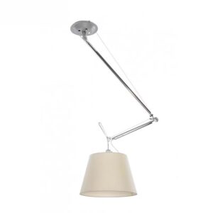 Long Arm Fabric Lamp Shade Interior Adjustable Angle Flush Mount Wall and Ceiling Light SSM-9846 image 1