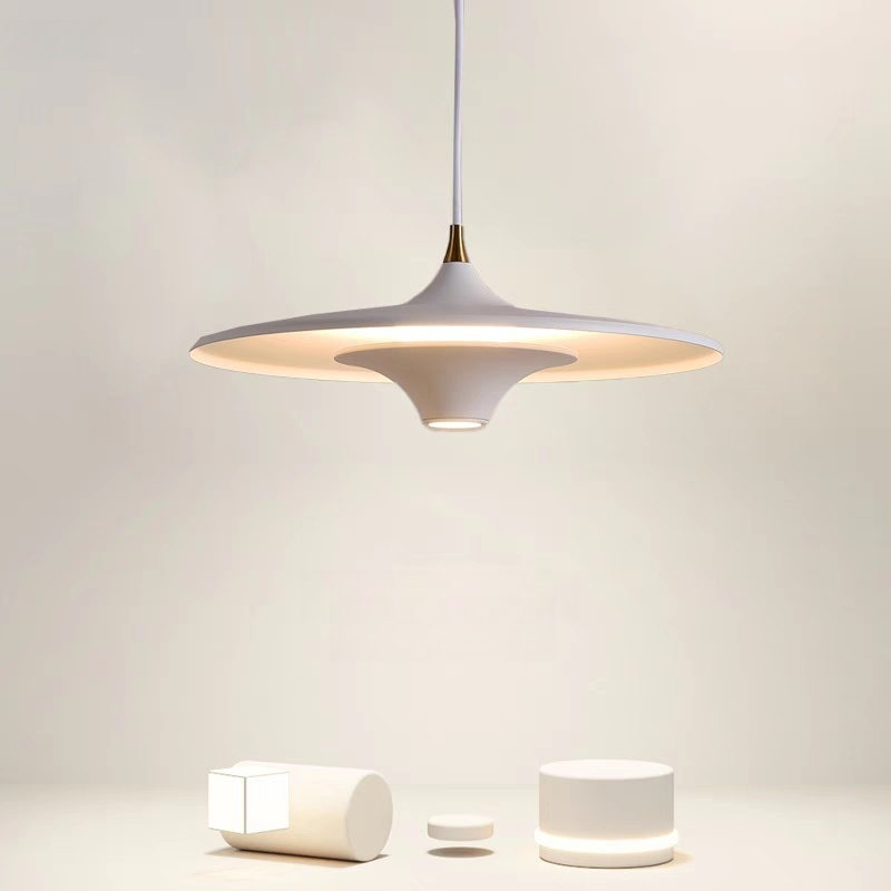 Minimalist UFO Chandelier for Dining Room Nordic Post Modern Pendant Light for Restaurant Bar Counter Bedroom Bedside Pendant