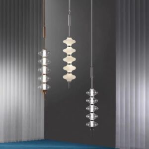 Nordic modern light luxury dining room chandelier Creative bedroom living room decoration glass chandelier SSM-3611 image 1