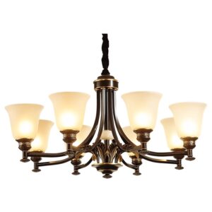Copper Hotel Lobby Bar Shop Crystal Colored Round Ball Ceiling Hanging Glass Chandeliers Pendant Lights WSM-8068 image 1
