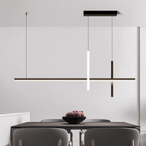 Minimalist Restaurant Chandelier Modern Long Bar Table Lamp New Net Red One Word Light Luxury Lamps SSM-9788 image 1