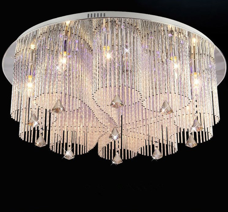 Crystal Fixture Wedding Indoor Decorative Hotel Hall Bedroom Living Room Raindrop Crystal Chandelier Ceiling Light for Sale
