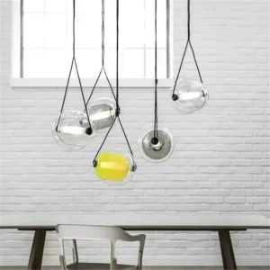 2024 New Design Art Glass Bowl Lampshade Lighting American Retro Attic Restaurant Luxury Hotel LED Chandelier SSM-3134-01 image 1