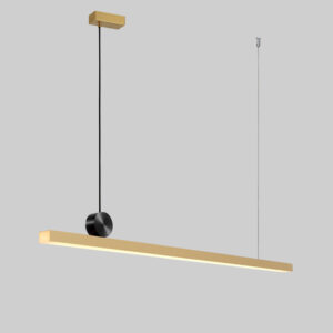 Horizontal Simple Restaurant Chandelier Simple bar LED Strip Light All Copper Line Light Nordic Light Luxury Light SSM-8035 image 1