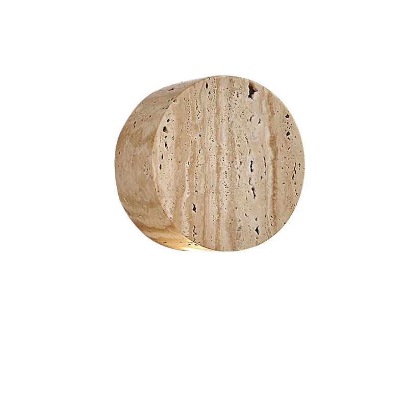 Nordic Cream Decor Wall Lamp Bedside Living Room Restaurant Corridor Staircase Natural Yellow Stone Decor Sconce Wabi Sabi