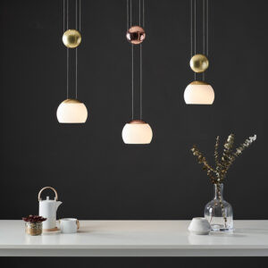 Modern LED Chandelier for Living Dining Bedroom Glass Ceiling Lighting with Free Height Adjustment Small Hanging Installation SSM-9895 image 1