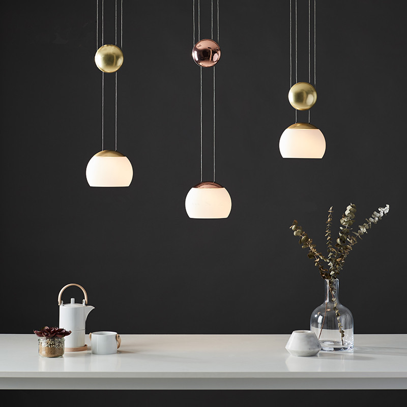 Modern LED Chandelier for Living Dining Bedroom Glass Ceiling Lighting with Free Height Adjustment Small Hanging Installation