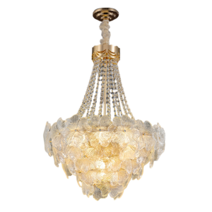 European Modern Glass Ceiling Lamp Duplex Villa Wedding Hotel Decor Contemporary Luxury Glass Indoor Hanging Chandelier Light SSM-3341 image 1