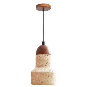 Yellow Travertine Pendant Light Kitchen bar Dining Room Chandelier Marble Wabi Sabi Dining Room Chandelier Modern Luxury Large SSM-2065 image 1