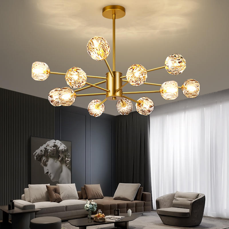 Nordic Home Hotel Living Room Kitchen Lighting Pendant Hanging Glass Ceiling Chandelier Led Lights Fixtures Modern