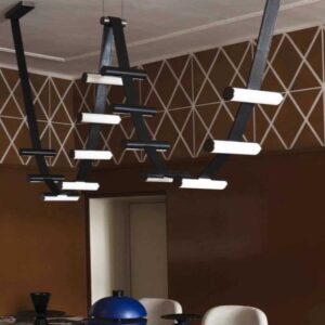 2024 New Leather Chandeliers Pendant Lights Personalidade Restaurant Bar Office Line Lamps SSM-8115 image 1