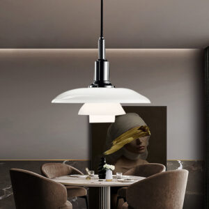 Glass Chandelier New Antique Style Commercial Art Coffee Shop Hotel Bar Counter Creative Dining Pendant Light SSM-9715 image 1