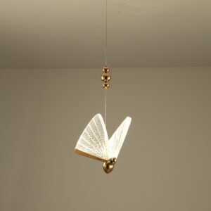 Light Luxury Butterfly LED Pendant Lamp Nordic Bedside Chandelier Staircase Bedroom Restaurant Lighting SSM-9911 image 1