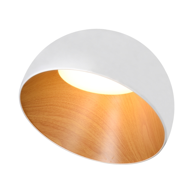 Scandinavian Minimalist Aluminium Round LED Semi recessed Ceiling Light