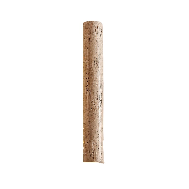 Led Minimalist Villa Outdoor Balcony Porch Ip65 Waterproof Wall Lamp Japanese Natural Yellow Travertine Hotel Decoration Light