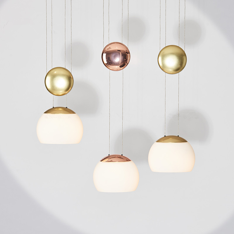 Modern LED Chandelier for Living Dining Bedroom Glass Ceiling Lighting with Free Height Adjustment Small Hanging Installation