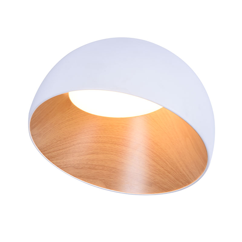 Scandinavian Minimalist Aluminium Round LED Semi recessed Ceiling Light