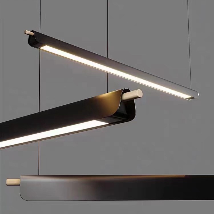 Long Triangular Pendant Light Italian Simple Design Kitchen Island Ceiling LED Chandelier for Dining Table bar Living Room
