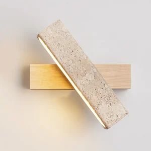 2024 New Creative Personalized Stone LED Home Decoration Light Wabi Sabi Simple Adjustable Bedroom Bedhead Atmosphere Wall Lamp SSM-2262 image 1