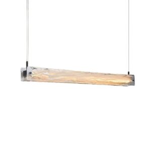 Simple Modern Straight Luxury Glass Kitchen Island Lamp Restaurant bar Deco Dinning Led Pendant Chandelier Light SSM-8060-01 image 1