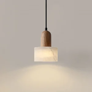 New Wabi Sabi Pendant Light for Dining Table Kitchen Island Restaurant Retro American Bedside Translucent Marble Droplight SSM-2051 image 1