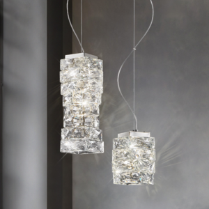 Nordic Luxury Crystal Chandelier Rectangular K9 Crystal Stainless Steel Body for Hotel Bedroom Dining Room Living Room Lobby SSM-3038 image 1