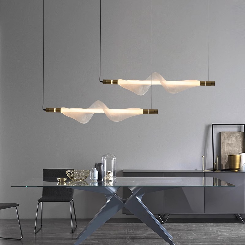 Italian Postmodern Creative Restaurant Hollowed Out Mesh Cafe Living Room Industrial Wind Chandelier