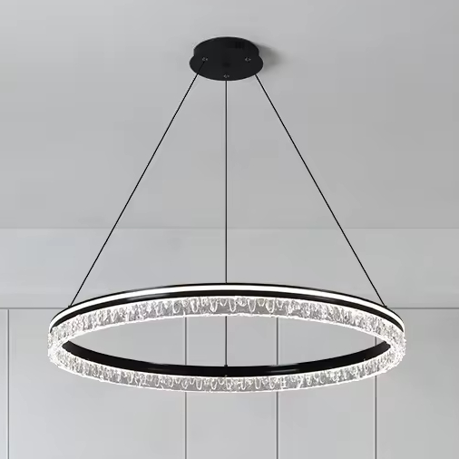 Geometric circle living room bedroom pendant lamp modern minimalist study room dining room acrylic LED chandelier