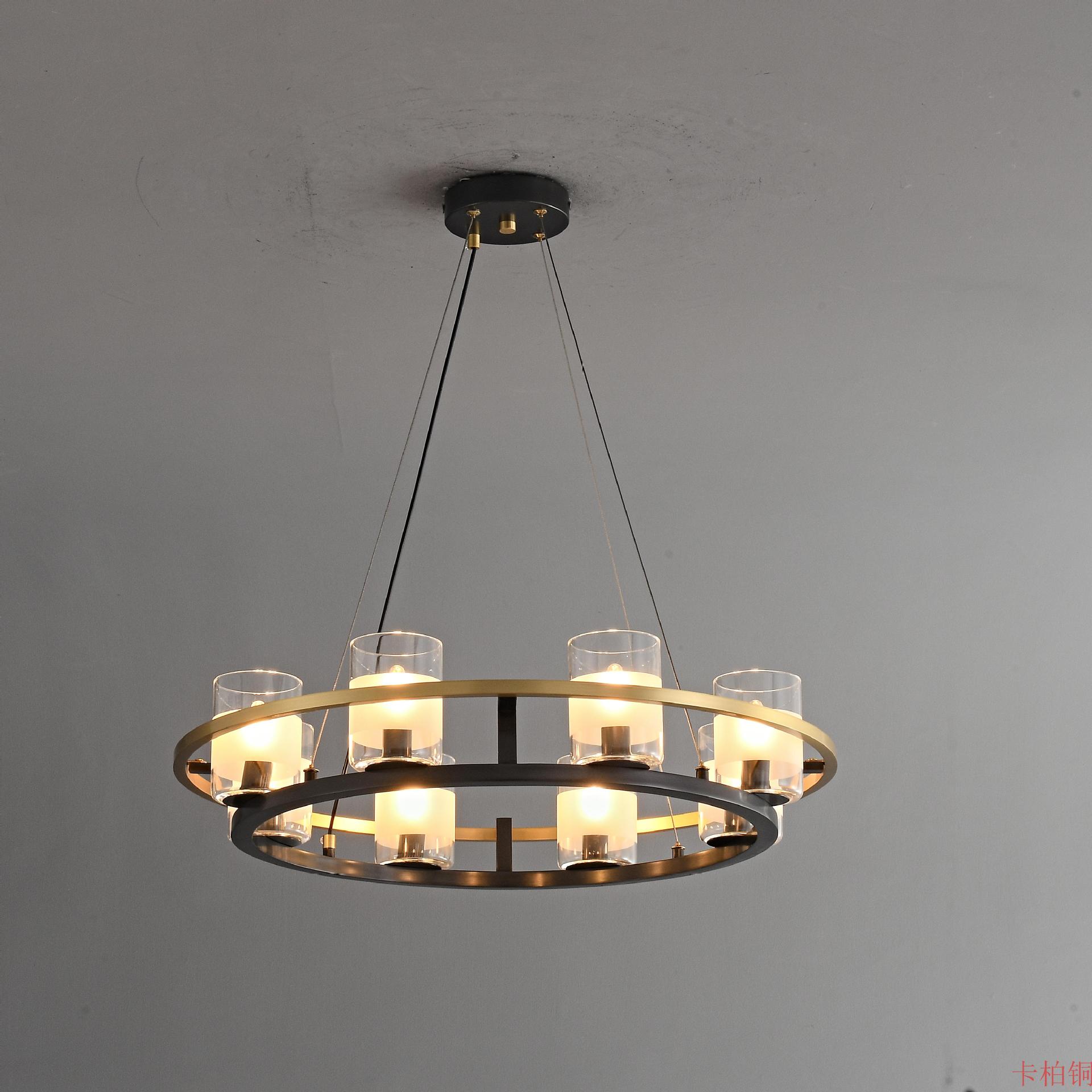 Nordic Simple Hotel Hall Chandelier Industrial Style Art Design Villa Glass Chandelier