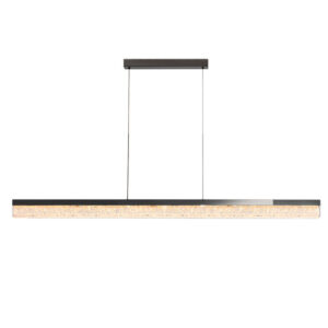 2024 Modern New Copper Long Strip Simple Luxury Chandelier Glass Pendent Light SSM-8078 image 1