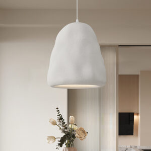 Nordic Modern LED Ceiling Hanging Pendant Light Wabi Sabi Style Chandelier for Bedroom Villa Living Dining Room SSM-9776 image 1
