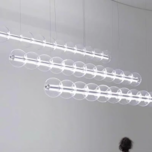 Modern Simple Style bar Clothing Shop Restaurant Living Room Bedroom Bedside Glass Chandelier SSM-3001 image 1