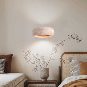 Travertine Pendant Light Led Up and down light Over Kitchen Island Dining Restaurant Bar Table Stone Bedside Hanging Lamp SSM-2089 image 1
