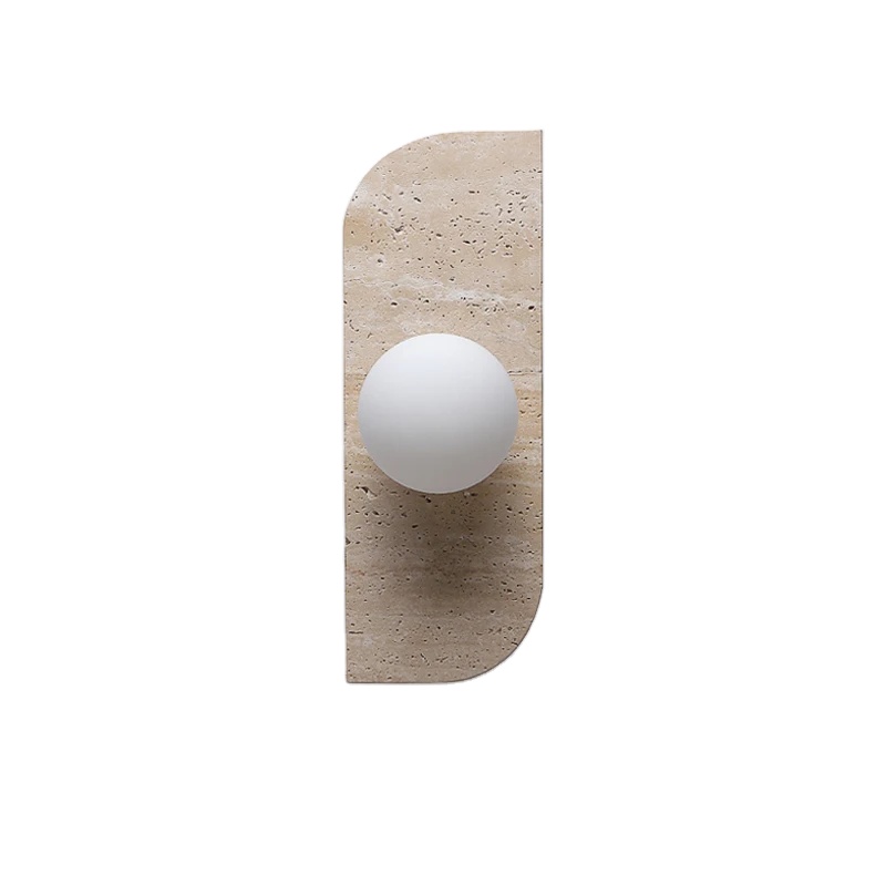 Wabi Sabi LED Stone Decorative Light for Living Room Bedroom Apartment Corridor Stairs Travertine Wall Lamp