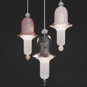 Italian designer post modern minimalist restaurant stained glass chandelier bedside bar small chandelier SSM-3216 image 1