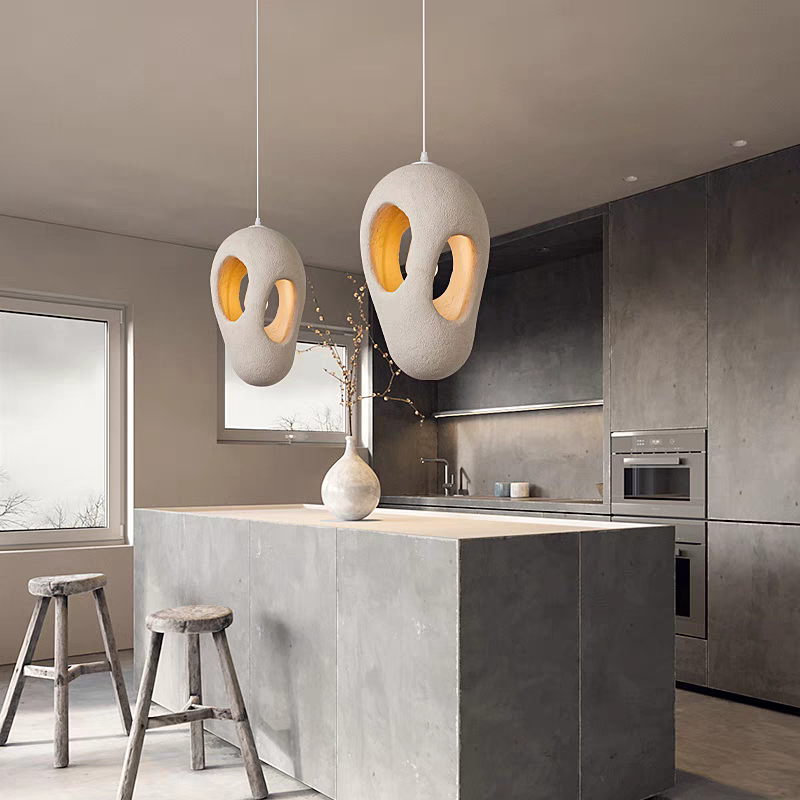 Creative Resin Pendant Light Adjustable Height Decorative House Design Model for Living Room Bedroom Study