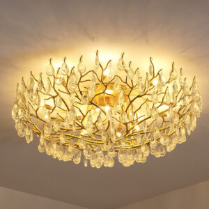 Living Room Dimmable Aluminum Modern Led Crystal Ceiling Light SSM-6030 image 1