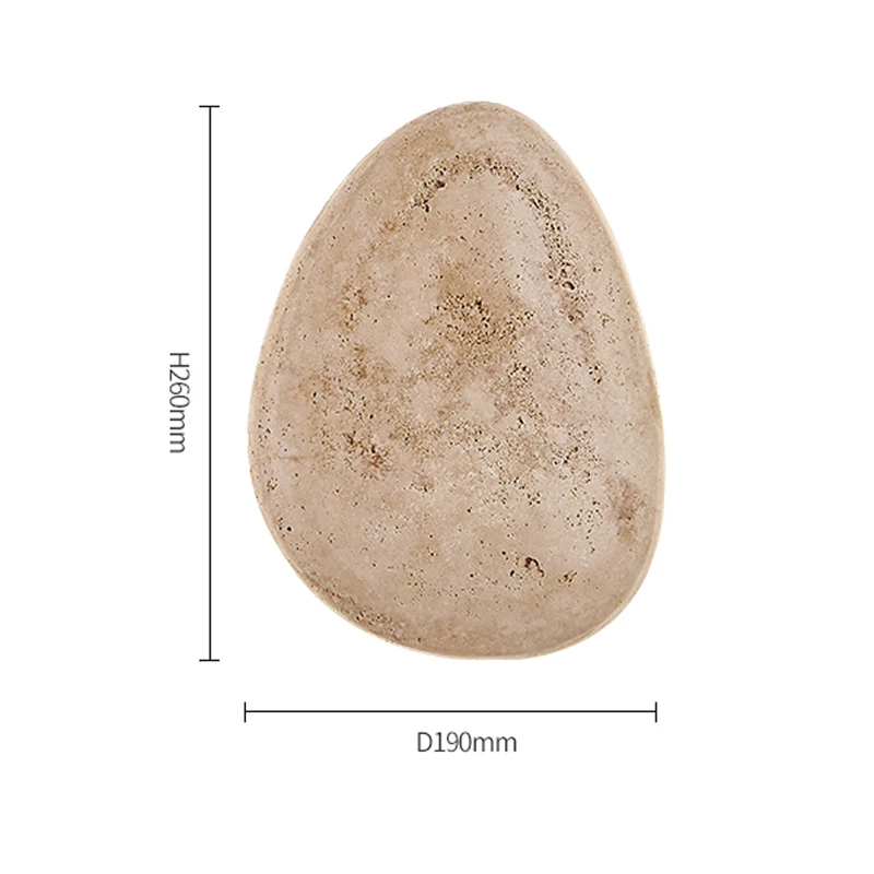 Waterproof LED Wall Lamp Natural Yellow Stone for Bedroom Decor Personalized Cobblestone Villa Courtyard Doorway Corridor