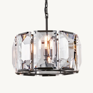 Modern Luxury Crystal Ring Chandelier 48cm Brass Pedant Light Bronze Suspension Ceiling Lamp Home Hotel Restaurant Application SSM-0027 image 1