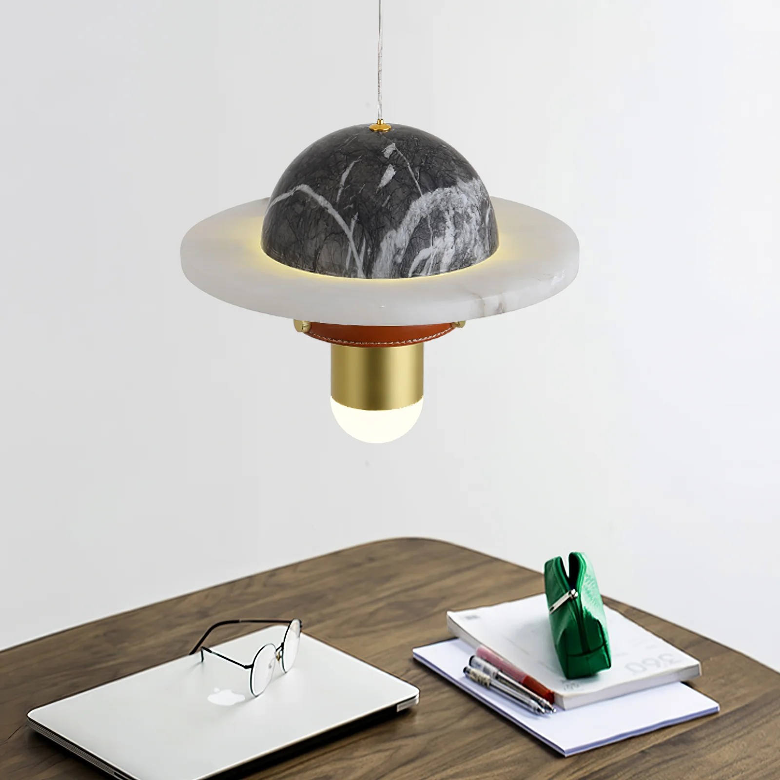 Modern Cement Planet Bedside Pendant Lamp for Dining Room Living Room Bedroom Creative Design with Project Installation Service