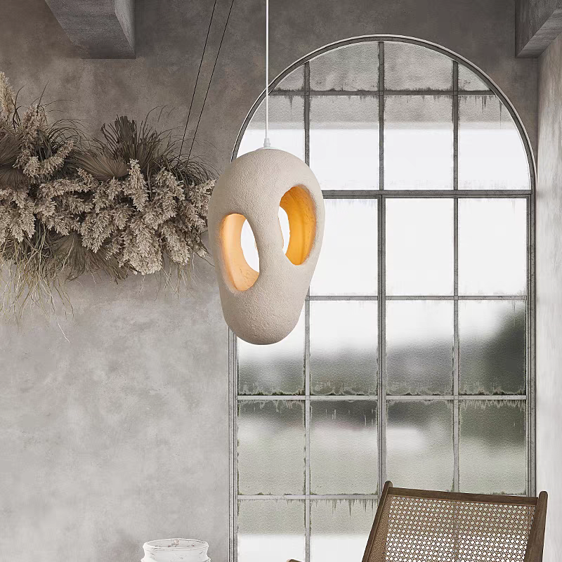 Creative Resin Pendant Light Adjustable Height Decorative House Design Model for Living Room Bedroom Study