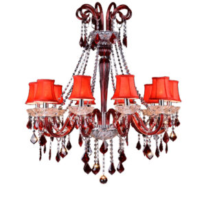 Postmodern Crystal Chandelier Classic Fashion Home Lighting Luster Crystal Pendant Lamp Club Banquet Hall Red Chandelier Lamp SSM-9032 image 1